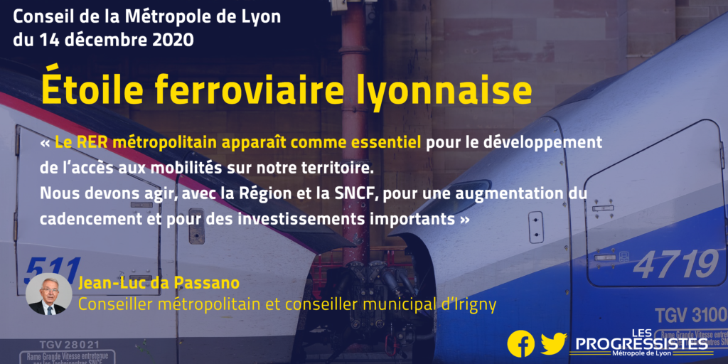 Étoile ferroviaire lyonnaise – Attribution d’une subvention d’équipement à SNCF Réseau